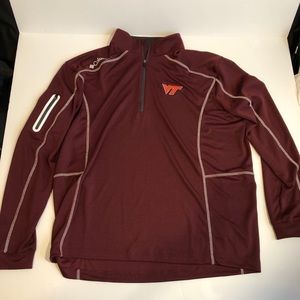 VA tech Columbia quarter zip pullover mens XL